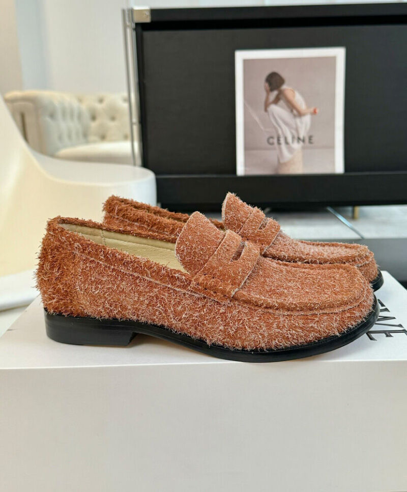 Loewe Women's Campo Loafer In Brushed Suede