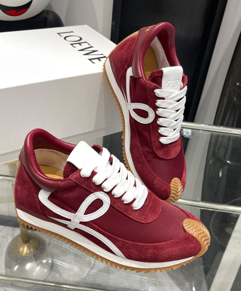Loewe Unisex Flow Runner In Nylon And Suede