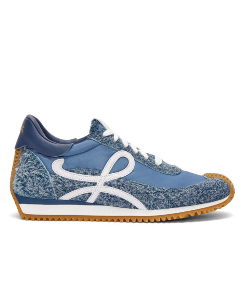 Loewe Unisex Flow Runner In Nylon And Brushed Suede