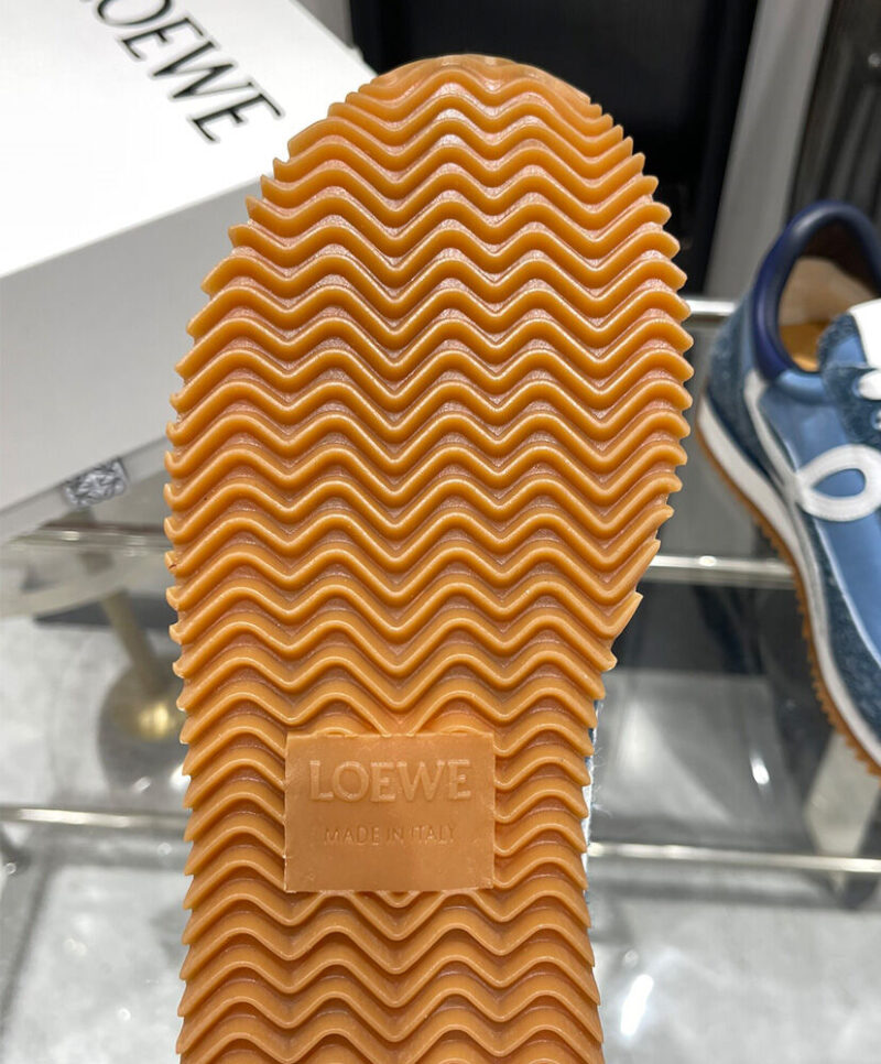 Loewe Unisex Flow Runner In Nylon And Brushed Suede