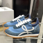 Loewe Unisex Flow Runner In Nylon And Brushed Suede