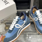Loewe Unisex Flow Runner In Nylon And Brushed Suede