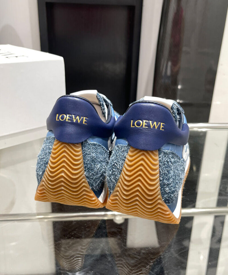Loewe Unisex Flow Runner In Nylon And Brushed Suede