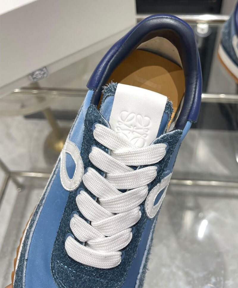 Loewe Unisex Flow Runner In Nylon And Brushed Suede