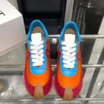 Loewe Unisex Flow Runner In Nylon And Suede Red