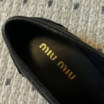 Miumiu Women's Calfskin Penny Loafers Black