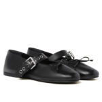 Miumiu Women's Leather Ballerinas Black