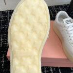 Miumiu Women's Leather Sneakers White