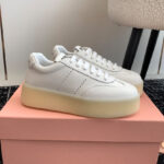 Miumiu Women's Leather Sneakers White