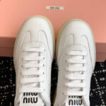 Miumiu Women's Leather Sneakers White