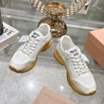 Miumiu Women's Fabric And Mesh Sneakers