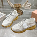Miumiu Women's Fabric And Mesh Sneakers