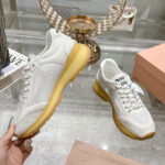 Miumiu Women's Fabric And Mesh Sneakers