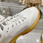 Miumiu Women's Fabric And Mesh Sneakers