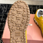 Miumiu Women's Tyre Technical Fabric And Suede Sneakers