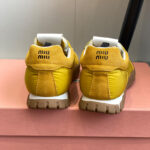 Miumiu Women's Tyre Technical Fabric And Suede Sneakers