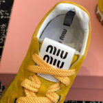 Miumiu Women's Tyre Technical Fabric And Suede Sneakers