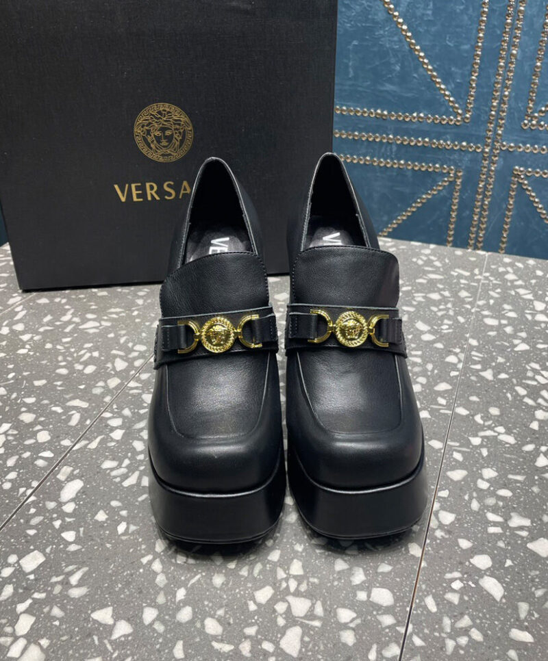 Versace Women's Aevitas Platform Mules Black