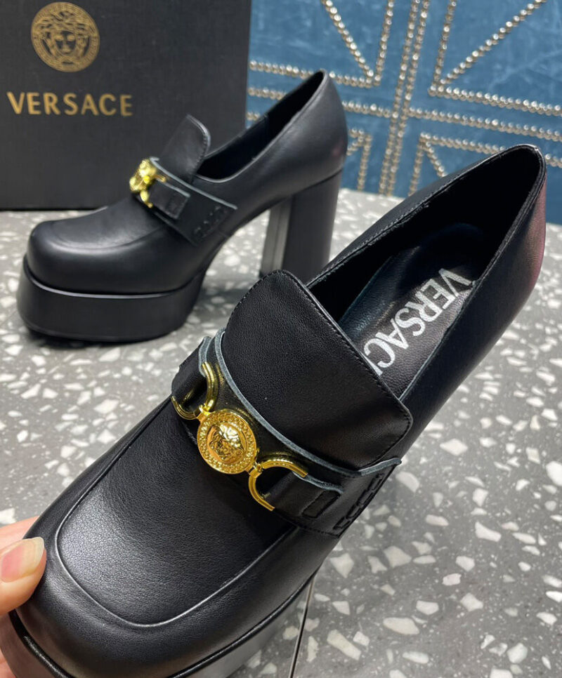 Versace Women's Aevitas Platform Mules Black