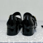 Prada Women's Patent Leather Mary Jane Pumps 1I816N Black