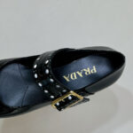 Prada Women's Patent Leather Mary Jane Pumps 1I816N Black