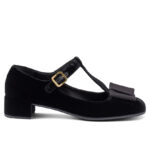 Prada Women's Velvet Pumps 1I818N Black