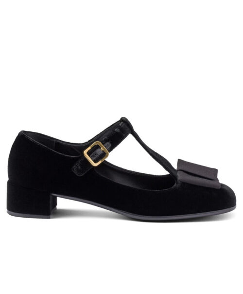 Prada Women's Velvet Pumps 1I818N Black