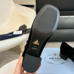 Prada Women's Velvet Pumps 1I818N Black