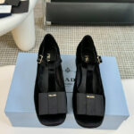 Prada Women's Velvet Pumps 1I818N Black