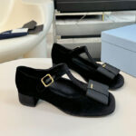 Prada Women's Velvet Pumps 1I818N Black