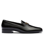 Prada Women's Patent Leather Loafers 1S365N Black