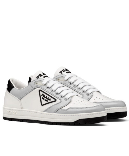 Prada Unisex District Perforated Leather Sneakers