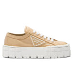 Prada Women's Double Wheel Re-Nylon Gabardine Sneakers 1E260M
