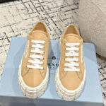 Prada Women's Double Wheel Re-Nylon Gabardine Sneakers 1E260M