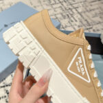 Prada Women's Double Wheel Re-Nylon Gabardine Sneakers 1E260M
