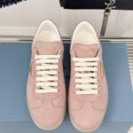 Prada Women's Suede Sneakers 1E413N Pink
