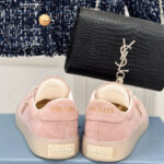 Prada Women's Suede Sneakers 1E413N Pink