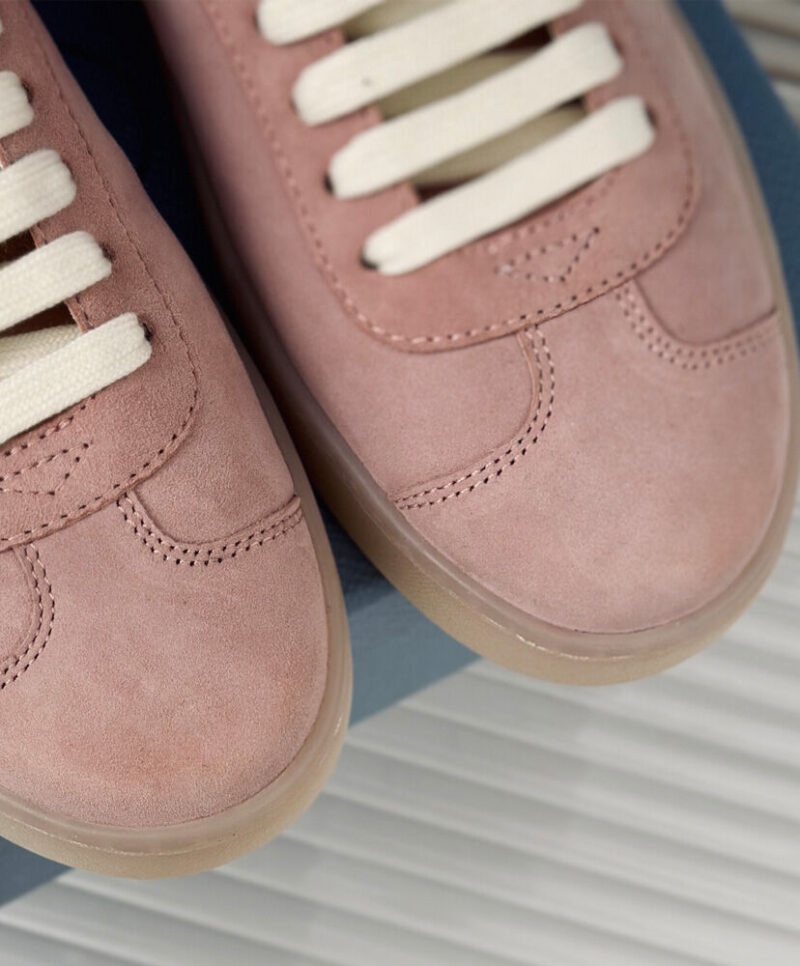 Prada Women's Suede Sneakers 1E413N Pink