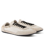 Prada Women's Collapse Re-Nylon And Suede Sneakers