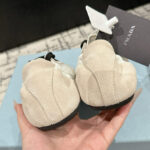 Prada Women's Collapse Re-Nylon And Suede Sneakers