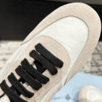 Prada Women's Collapse Re-Nylon And Suede Sneakers