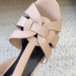 Saint Laurent Women's Tribute Platform Sandals In Smooth Leather