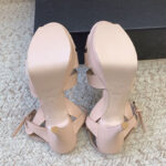 Saint Laurent Women's Tribute Platform Sandals In Smooth Leather