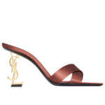 Saint Laurent Women's Opyum Mules In Satin Crepe