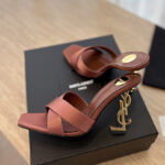 Saint Laurent Women's Opyum Mules In Satin Crepe