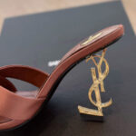 Saint Laurent Women's Opyum Mules In Satin Crepe