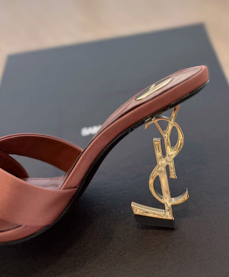 Saint Laurent Women's Opyum Mules In Satin Crepe