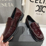 Saint Laurent Women's Le Loafer Penny Slippers In Glazed Leather Mauve