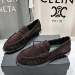 Saint Laurent Women's Le Loafer Penny Slippers In Suede Mauve