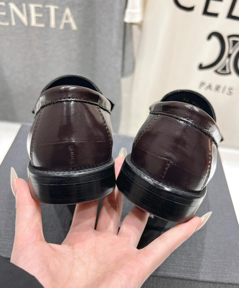 Saint Laurent Women's Le Loafer Penny Slippers In Eel Mauve